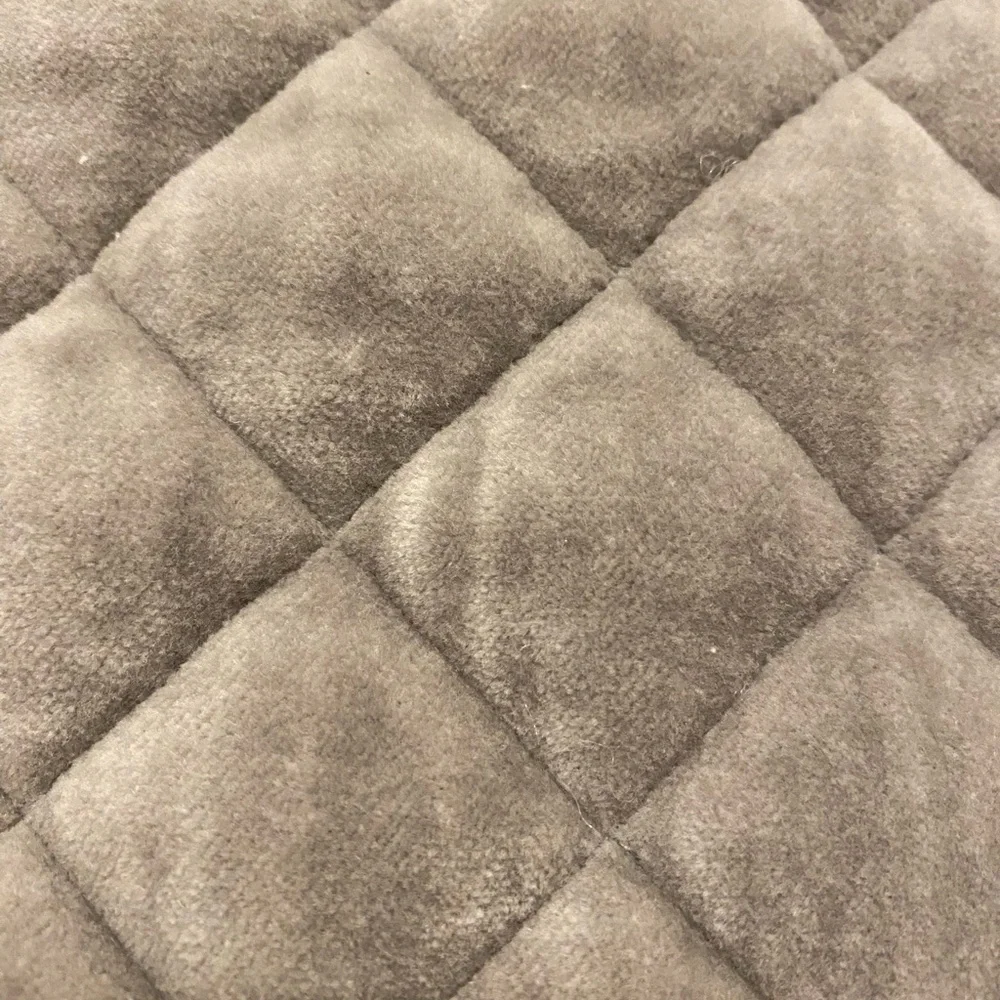 Restoration Hardware RH Velvet Euro Pillow Sham Gray
